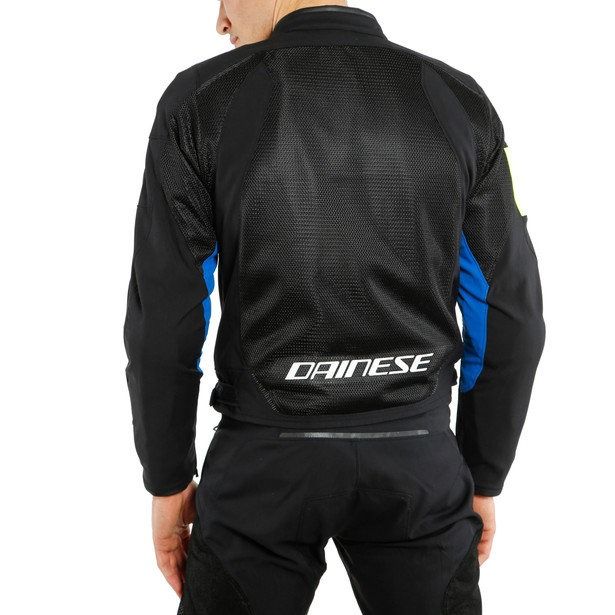 Dainese VR46 Grid Air Tex Jacket BLACK/PRINCESS-BLUE/FLUO-YELLOW : Delivery in 5 days 
